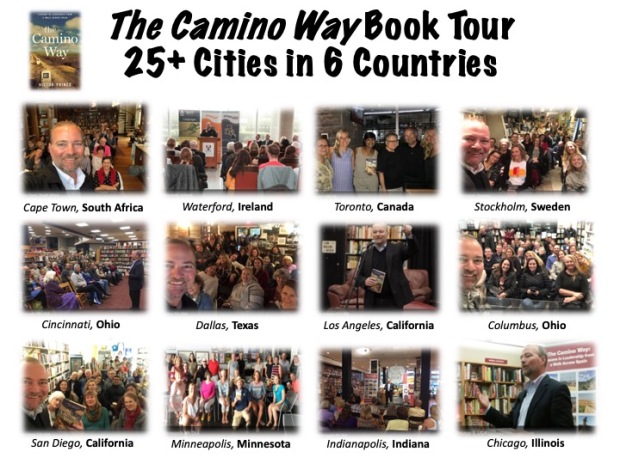 Photos from the book tour for The Camino Way by Victor Prince